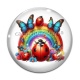 Cabochon Verre - coccinelle