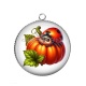 Pendentif Cabochon Argent - coccinelle