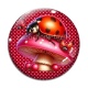 Cabochon Verre - coccinelle