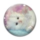 Cabochon Verre - chat