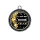 Pendentif Cabochon Argent - je suis une mami en or
