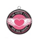 Pendentif Cabochon Argent - ma mamie c'est mon ange gardien