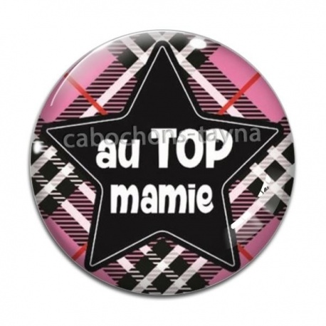 Cabochon Verre - au top mamie