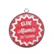 Pendentif Cabochon Argent - Elue mamie de l'année