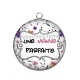Pendentif Cabochon Argent - une mamie parfaite