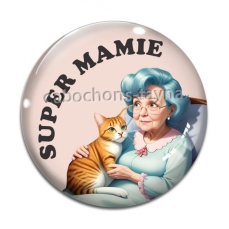 Cabochon Verre - super mamie