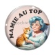 Cabochon Verre - mamie au top