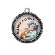 Pendentif Cabochon Argent - mamie au top