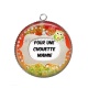 Pendentif Cabochon Argent - pour une chouette mamie