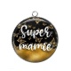 Pendentif Cabochon Argent - super mamie