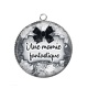 Pendentif Cabochon Argent - une mamie fantastique