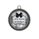 Pendentif Cabochon Argent - une mamie fantastique