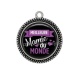 Pendentif Cabochon Argent - meilleure mamie du monde