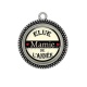 Pendentif Cabochon Argent - élue mamie de l'année