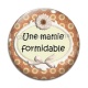 Cabochon Verre - une mamie formidable