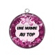 Pendentif Cabochon Argent - une mamie au top