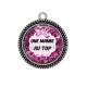 Pendentif Cabochon Argent - une mamie au top