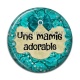 Cabochon Résine - une mamie adorable