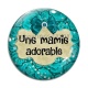 Cabochon Verre - une mamie adorable