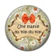 Cabochon Résine - une mamie au top du top