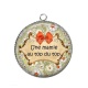 Pendentif Cabochon Argent - une mamie au top du top