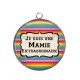 Pendentif Cabochon Argent - je suis extraordinaire