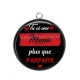 Pendentif Cabochon Argent - tu e sune mamie plus que parfaite