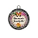 Pendentif Cabochon Argent - une mamie formidable