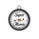 Pendentif Cabochon Argent - super mamie