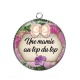 Pendentif Cabochon Argent - une mamie au top du top