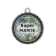 Pendentif Cabochon Argent - super mamie