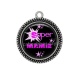 Pendentif Cabochon Argent - super mamie