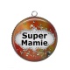 Pendentif Cabochon Argent - super mamie