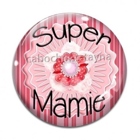 Cabochon Verre - super mamie