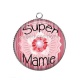 Pendentif Cabochon Argent - super mamie