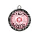 Pendentif Cabochon Argent - super mamie