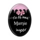 Cabochon Résine Ovale - super mamie