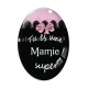 Cabochon Verre Ovale - super mamie