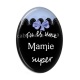 Cabochon Résine Ovale - super mamie