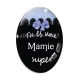 Cabochon Verre Ovale - super mamie