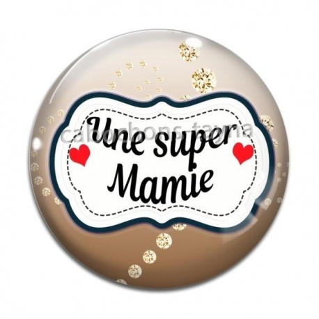 Cabochon Verre - super mamie