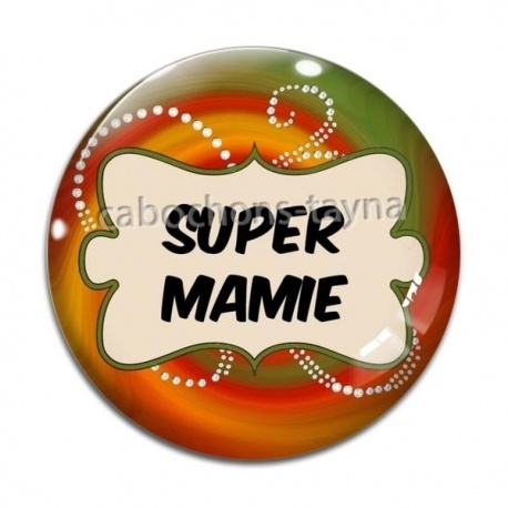 Cabochon Verre - super mamie