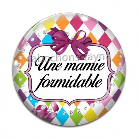 Cabochon Verre - formidable mamie