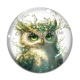 Cabochon Verre - hibou