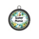Pendentif Cabochon Argent - super mamie