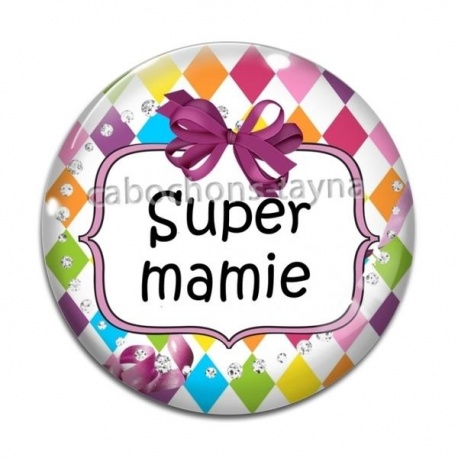 Cabochon Verre - super mamie