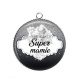 Pendentif Cabochon Argent - super mamie