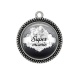 Pendentif Cabochon Argent - super mamie
