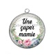 Pendentif Cabochon Argent - super mamie