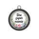 Pendentif Cabochon Argent - super mamie